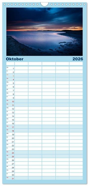 Produktbild: Familienplaner 2026 - Noch mehr F&ouml;hrweh - Insel F&ouml;hr mit 5 Spalten (Wandkalender, 21 x 45 cm) CALVENDO