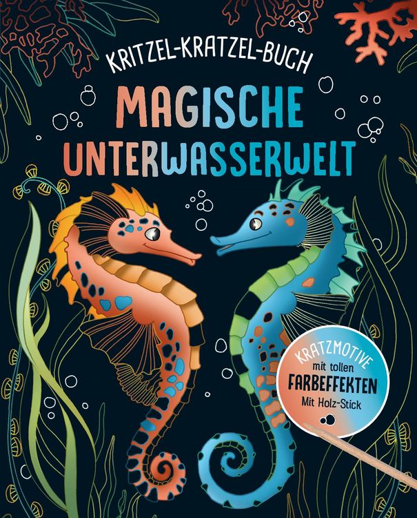 Produktbild: Magische Unterwasserwelt - Kritzel-Kratzel-Buch f&uuml;r Kinder ab 7 Jahren