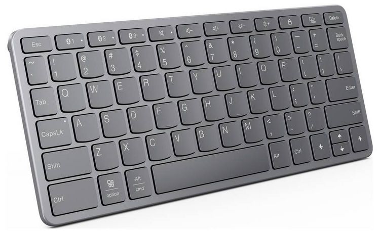 Produktbild: Lenovo Multi-Device Wireless Keyboard(P) Kabellos Tastatur Deutsch, QWERTZ Grau