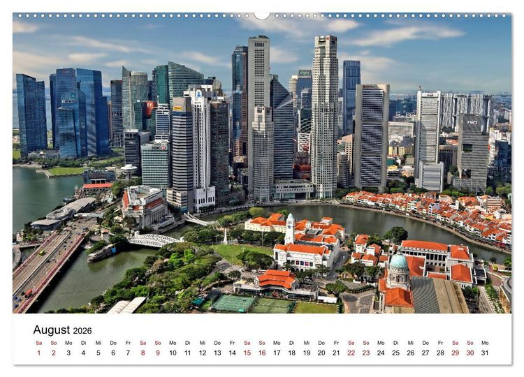 Produktbild: Singapur - Perle S&uuml;dostasiens (Wandkalender 2026 DIN A2 quer), CALVENDO Monatskalender