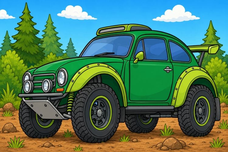 Produktbild: Auto Malbuch f&uuml;r Kinder ab 6 Jahren - Coole Sportwagen