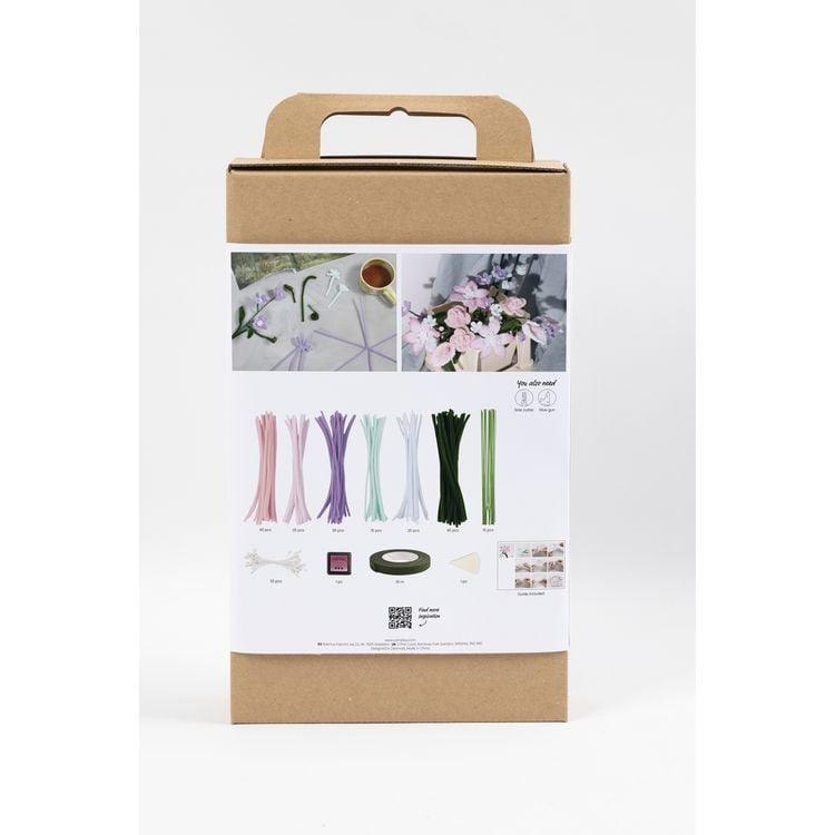 Produktbild: Creativ Company Kreativ Set Blumen aus Pfeifenreinigern, Blumen, Pastellfarben