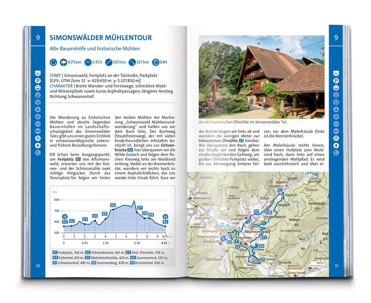 Produktbild: KOMPASS Wanderf&uuml;hrer Schwarzwald S&uuml;d mit Naturpark, Kaiserstuhl und Markgr&auml;flerland, 60 Touren mit Extra-Tourenkarte
