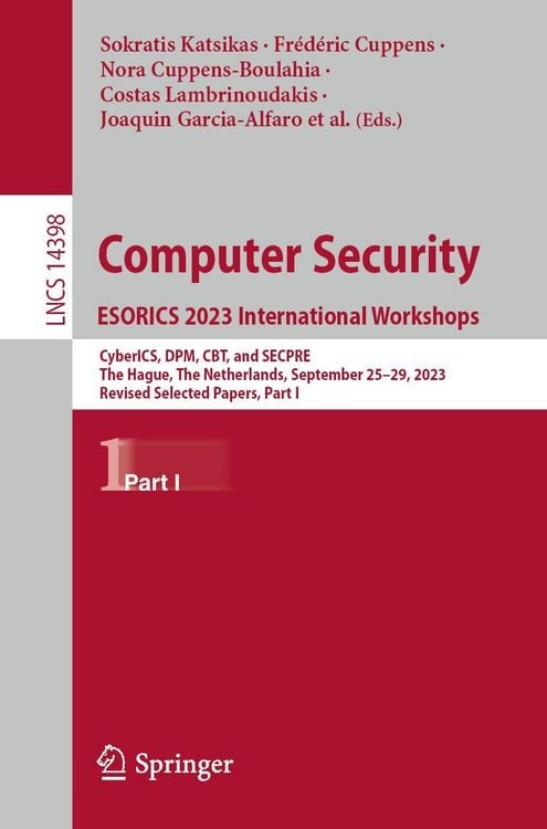 Produktbild: Computer Security. ESORICS 2023 International Workshops