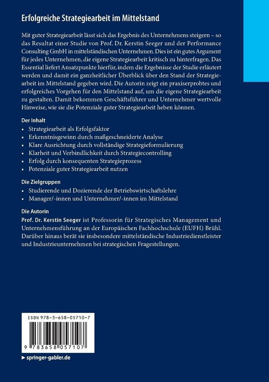 Produktbild: Erfolgreiche Strategiearbeit im Mittelstand