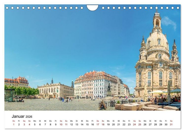 Produktbild: Dresden, Atmosph&auml;re der Altstadt (Wandkalender 2026 DIN A4 quer), CALVENDO Monatskalender