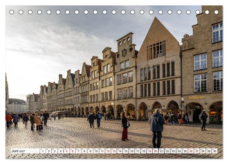 Produktbild: Lebenswertes M&uuml;nster (Tischkalender 2027 DIN A5 quer), CALVENDO Monatskalender