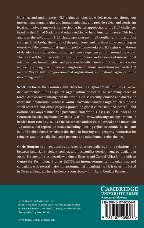 Produktbild: Conflict and Housing, Land and Property Rights