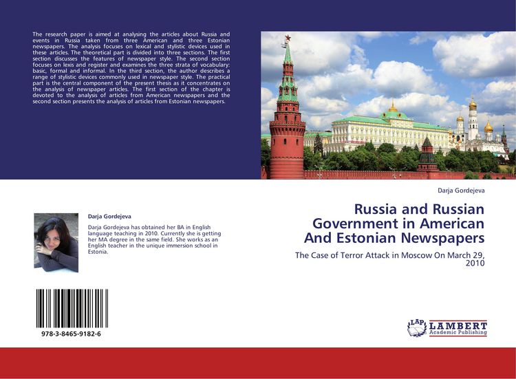 Produktbild: Russia and Russian Government in American And Estonian Newspapers