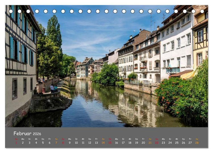 Produktbild: Eindr&uuml;cke aus dem Elsass (Tischkalender 2026 DIN A5 quer), CALVENDO Monatskalender