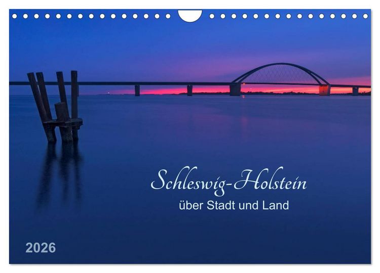 Produktbild: Schleswig-Holstein - &uuml;ber Stadt und Land (Wandkalender 2026 DIN A4 quer), CALVENDO Monatskalender