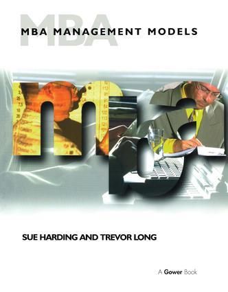 Produktbild: Harding, S: MBA Management Models