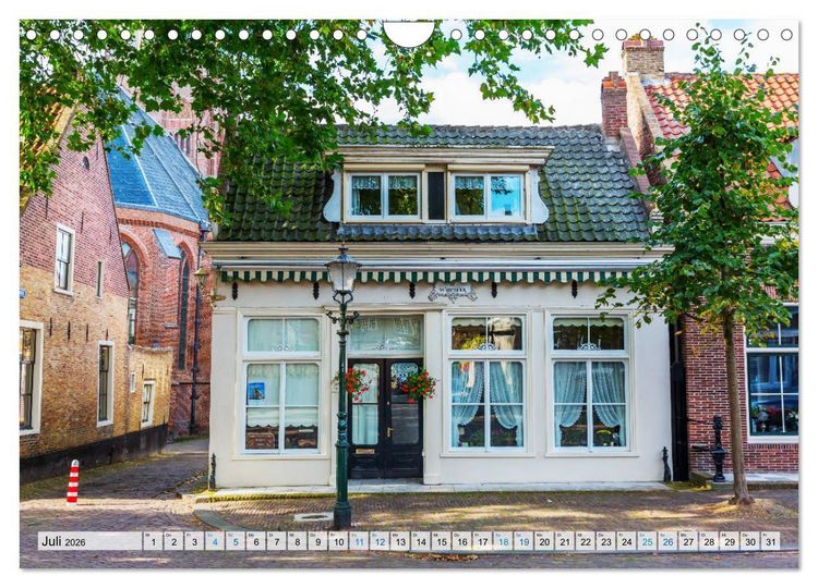 Produktbild: Enkhuizen - historische Hafenstadt am Ijsselmeer (Wandkalender 2026 DIN A4 quer), CALVENDO Monatskalender