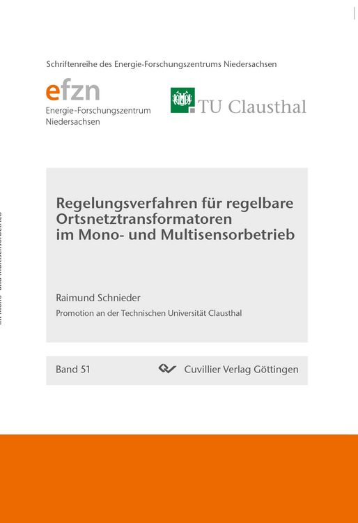 Produktbild: Regelungsverfahren f&uuml;r regelbare Ortsnetztransformatoren im Mono- und Multisensorbetrieb