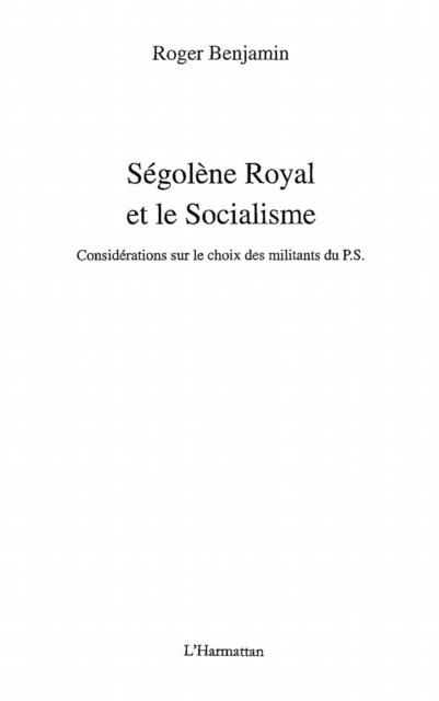 Produktbild: Segolene royal et le socialisme