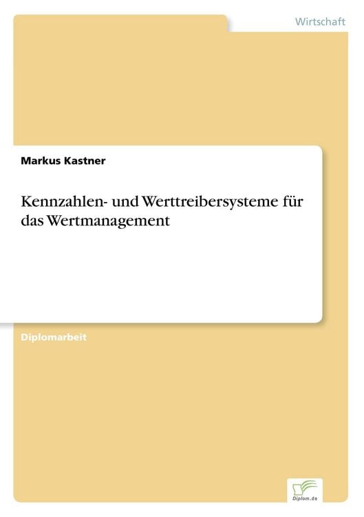Produktbild: Kennzahlen- und Werttreibersysteme f&uuml;r das Wertmanagement