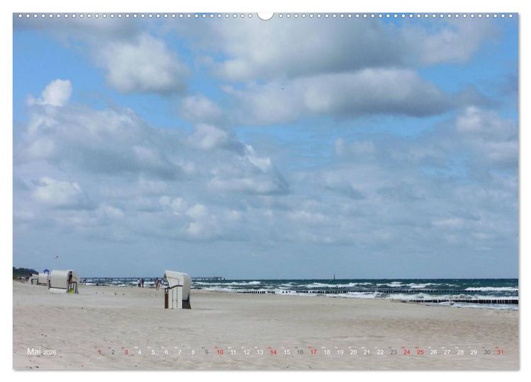 Produktbild: Wo de Ostseewellen trecken an den Strand 2026 (Wandkalender 2026 DIN A2 quer), CALVENDO Monatskalender