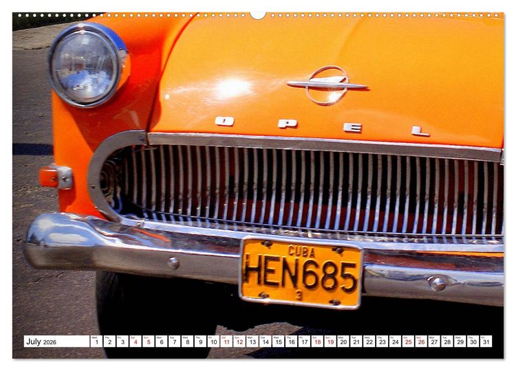 Produktbild: Opel Nostalgia (High Quality Premium Wall Calendar 2026 DIN A2 landscape),CALVENDO 12 Month Wall Calendar