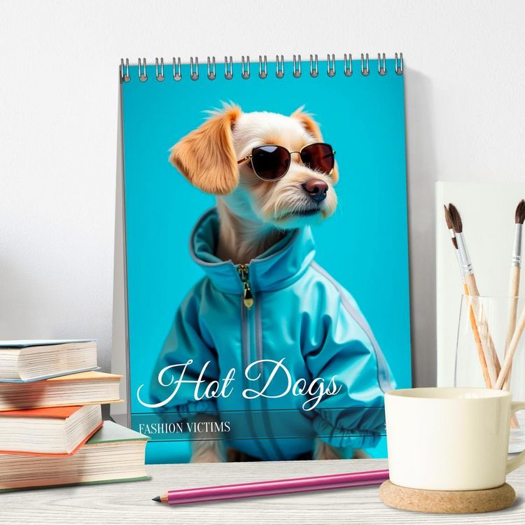 Produktbild: Hot Dogs - Fashion Victims (Tischkalender 2026 DIN A5 hoch), CALVENDO Monatskalender