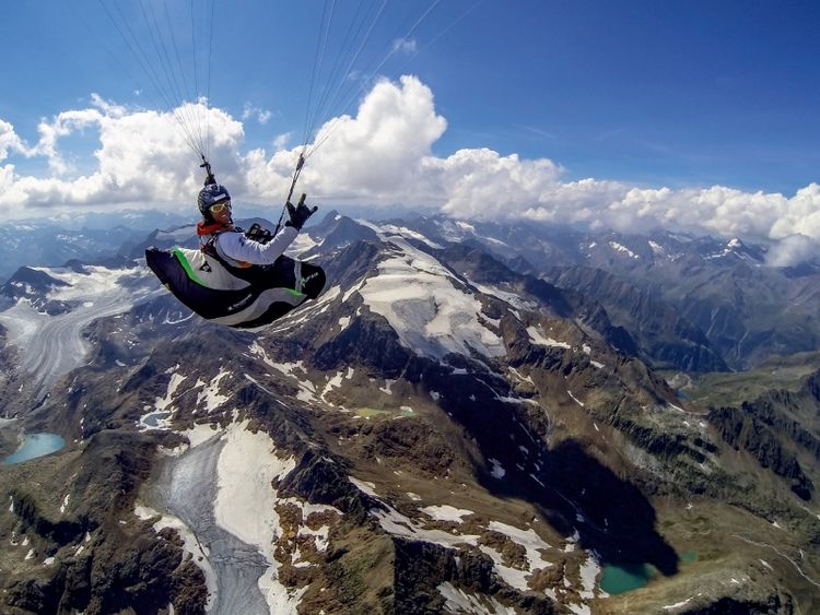 Produktbild: CALVENDO Puzzle Paragliding - die Faszination des Fliegens 1000 Teile Puzzle quer | 1000 Teile Lege-Gr&ouml;&szlig;e 64 &times; 48 cm Foto-Puzzle f&uuml;r gl&uuml;ckliche Stunden