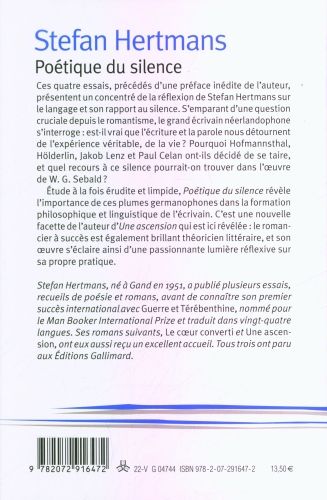 Produktbild: Po&eacute;tique du silence