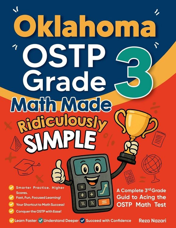 Produktbild: Oklahoma OSTP Grade 3 Math Made Ridiculously Simple