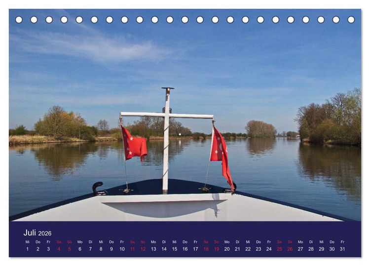 Produktbild: Weser-Impressionen (Tischkalender 2026 DIN A5 quer), CALVENDO Monatskalender
