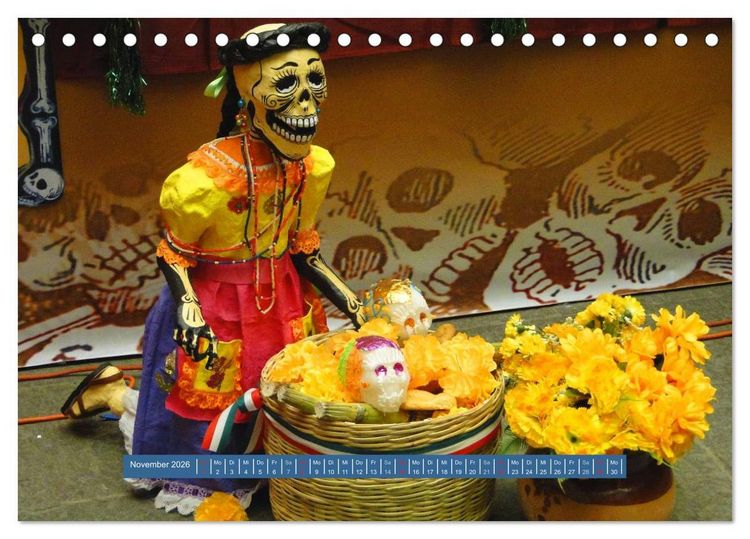 Produktbild: Mexiko - Land der Farben (Tischkalender 2026 DIN A5 quer), CALVENDO Monatskalender