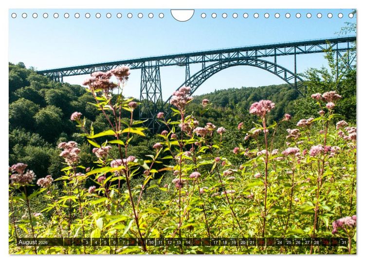 Produktbild: M&uuml;ngstener Br&uuml;cke - Stahlkonstruktion der Superlative (Wandkalender 2026 DIN A4 quer), CALVENDO Monatskalender