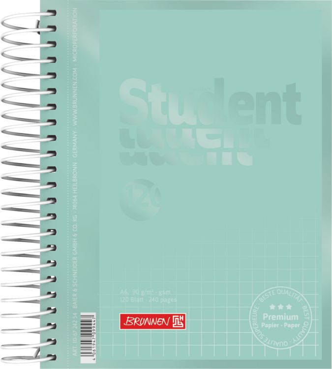 Produktbild: Brunnen Collegeblock A6 120 Blatt kariert Premium