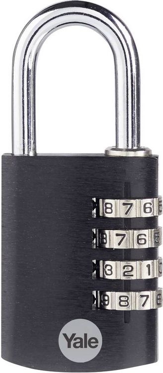 Produktbild: YALE YE3CB/38/131/1/BK Vorh&auml;ngeschloss 38mm Schwarz Zahlenschloss