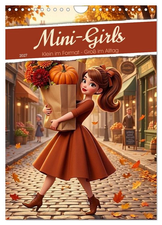 Produktbild: Mini-Girls (Wandkalender 2027 DIN A4 hoch), CALVENDO Monatskalender