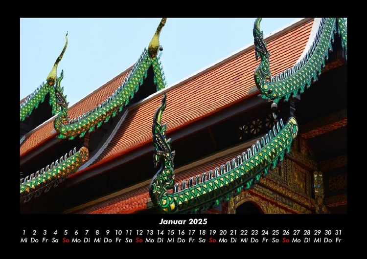 Produktbild: Tempel 2025 Fotokalender DIN A3