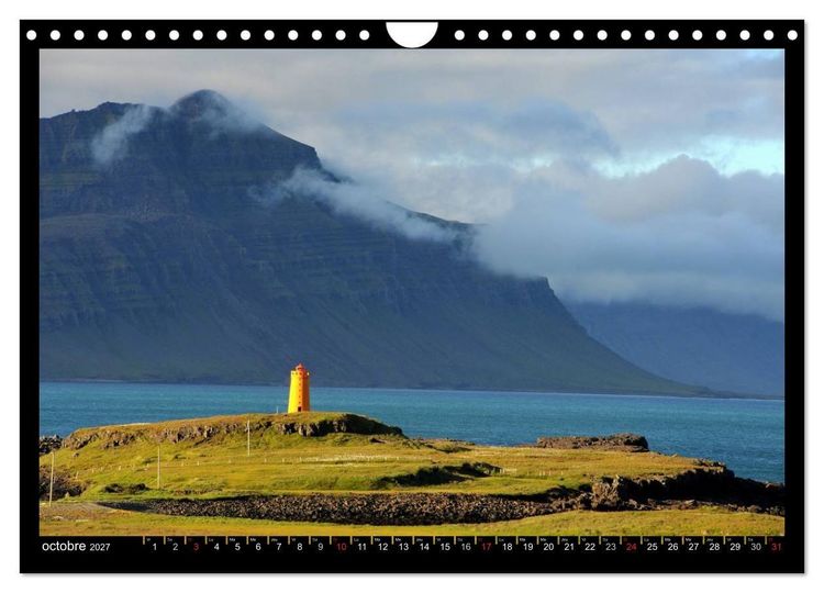 Produktbild: Balade en Islande (Calendrier mural 2027 DIN A4 vertical), CALVENDO calendrier mensuel