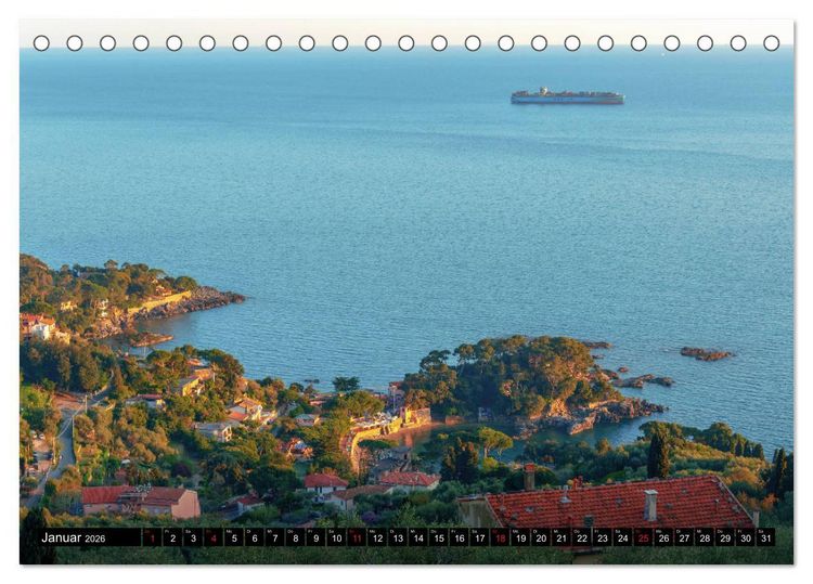 Produktbild: Bunte Woche in Ligurien (Tischkalender 2026 DIN A5 quer), CALVENDO Monatskalender