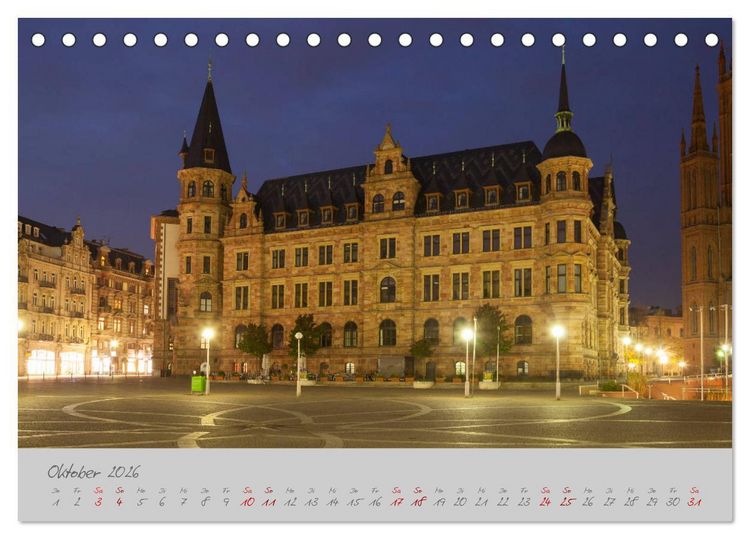 Produktbild: Wiesbaden Die Kurstadt im Rheingau (Tischkalender 2026 DIN A5 quer), CALVENDO Monatskalender