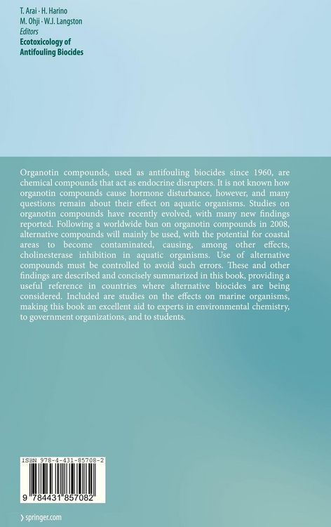 Produktbild: Ecotoxicology of Antifouling Biocides