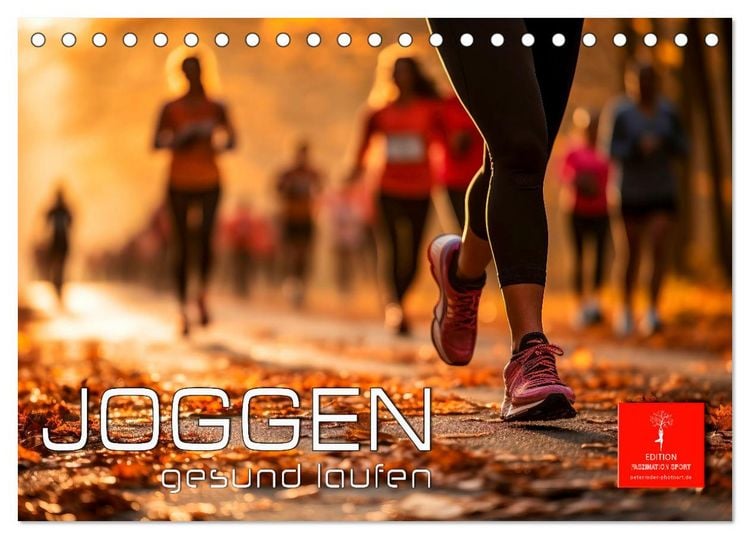 Produktbild: Joggen, gesund laufen (Tischkalender 2026 DIN A5 quer), CALVENDO Monatskalender