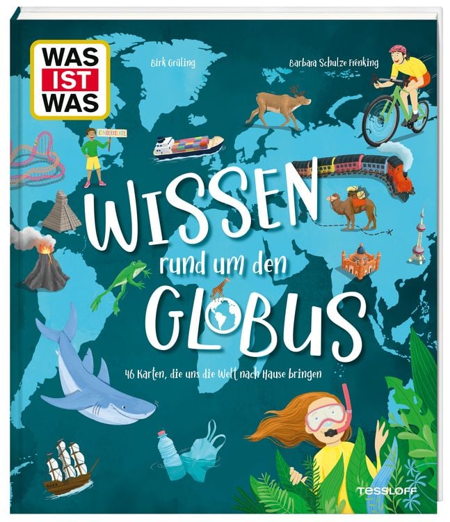 Produktbild: WAS IST WAS Wissen rund um den Globus. 46 Karten, die uns die Welt nach Hause bringen