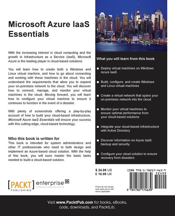 Produktbild: Microsoft Azure IAAS Essentials