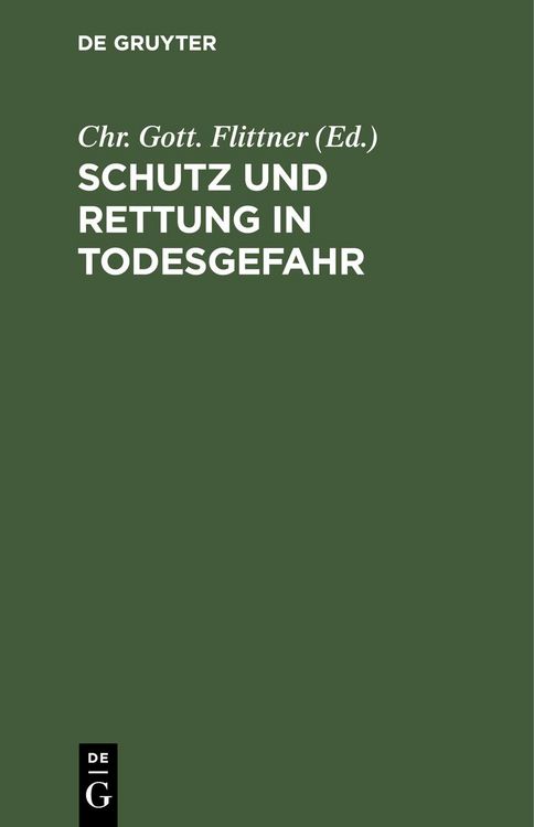 Produktbild: Schutz und Rettung in Todesgefahr