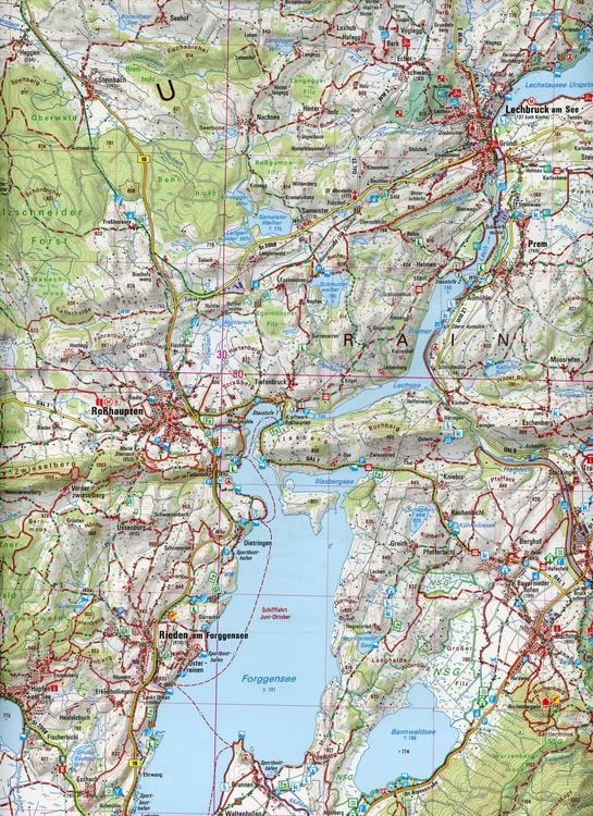 Produktbild: F&uuml;ssen 1 : 50 000 (UK 50-48)