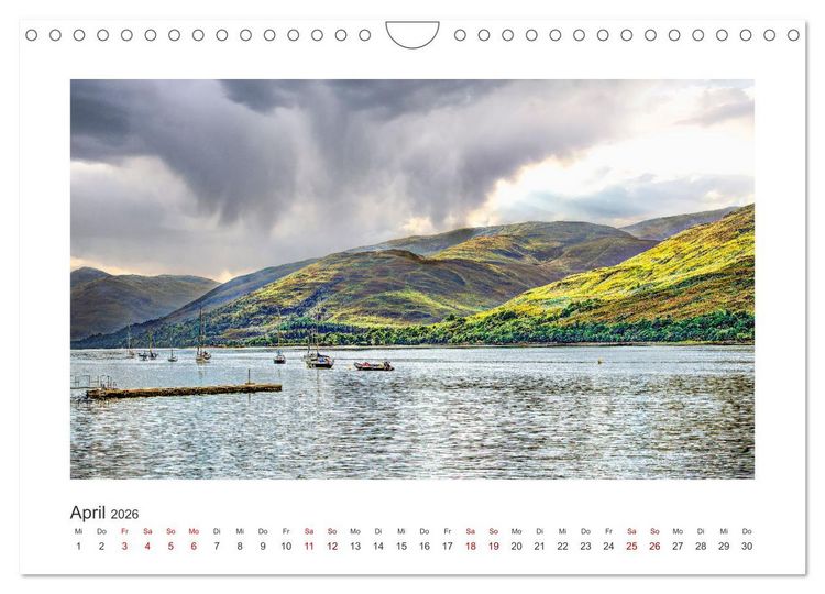 Produktbild: Schottland - Magische Landschaften der Highlands (Wandkalender 2026 DIN A4 quer), CALVENDO Monatskalender