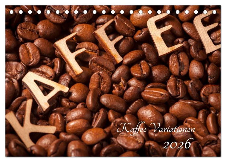 Produktbild: Kaffee Variationen (Tischkalender 2026 DIN A5 quer), CALVENDO Monatskalender