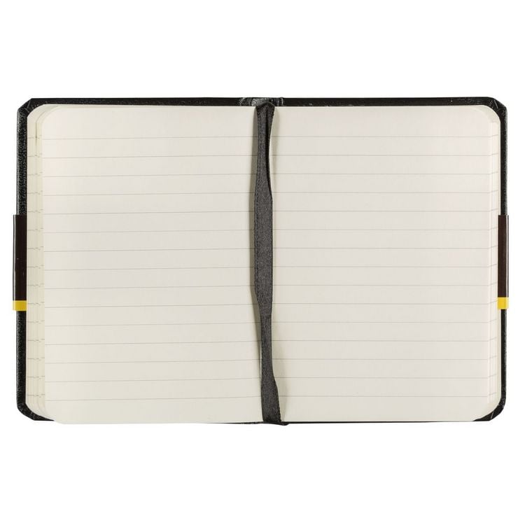 Produktbild: Idena Notizbuch 80g/m&sup2; liniert schwarz DIN A7 192 Seiten