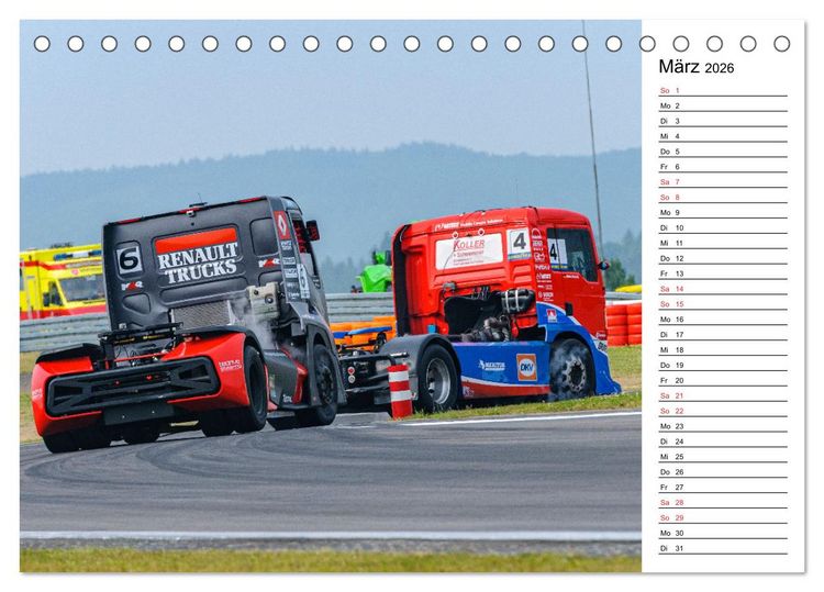 Produktbild: Faszination Truck Rennsport (Tischkalender 2026 DIN A5 quer), CALVENDO Monatskalender