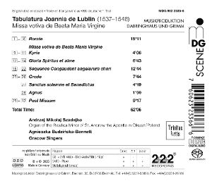 Produktbild: Tabulatura Joannis de Lublin