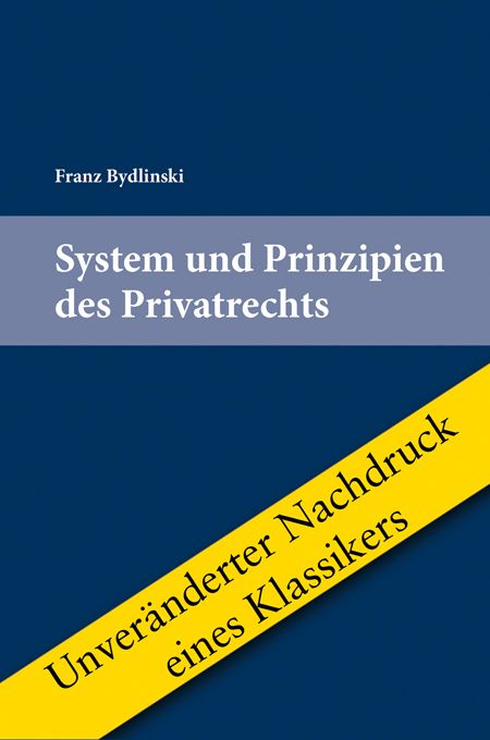 Produktbild: System und Prinzipien des Privatrechts