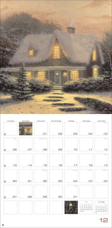 Produktbild: Thomas Kinkade: Land of Light Broschurkalender 2027