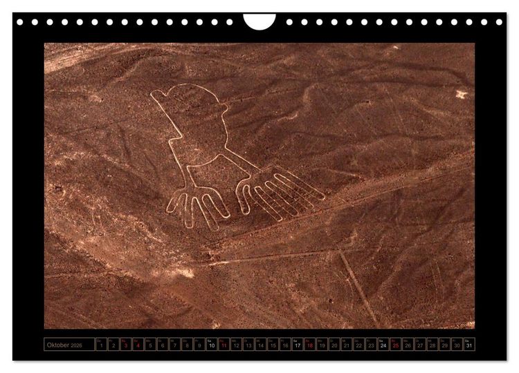 Produktbild: Die NAZCA Linien - Geheimnisvolle Figuren (Wandkalender 2026 DIN A4 quer), CALVENDO Monatskalender